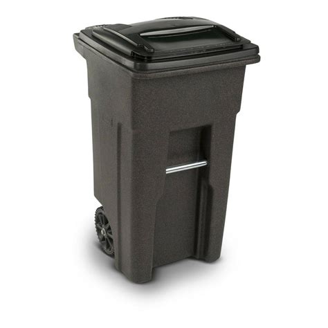 Trash Can With Wheels 32 Gallon Lid Garbage
