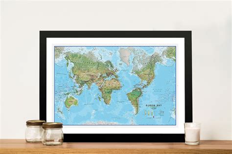 20 Best Collection Of World Map Wall Art Framed