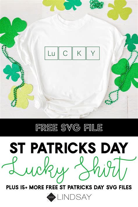 Patty's day shirts with no order minimums spruce up your st. St Patricks Day SVG Files | Periodic Table Shirt | seeLINDSAY