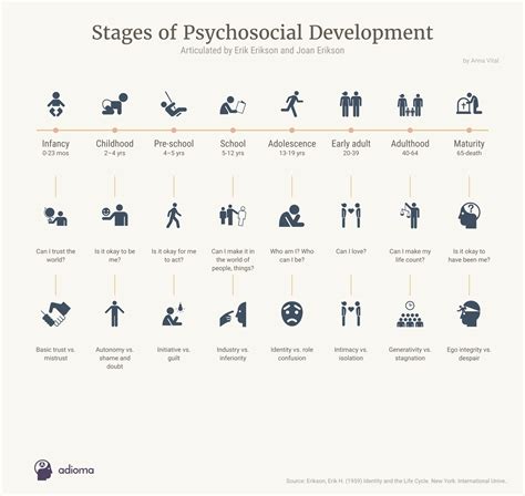 Erikson's psychosocial theory of development considers the impact of external factors, parents and society on personality development from childhood to adulthood. Stages of Psychosocial Development