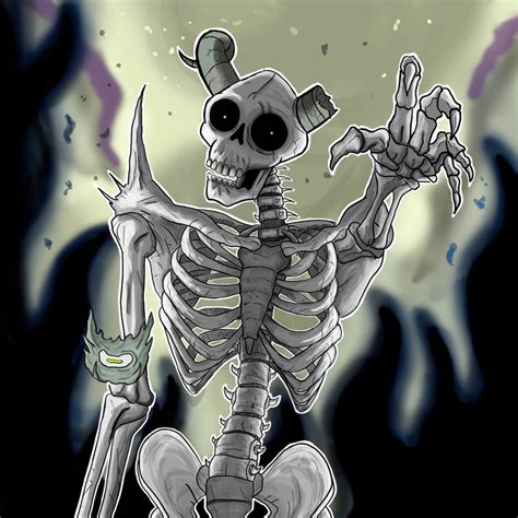 Lich Esqueleto By Ardo Cartoons On Deviantart