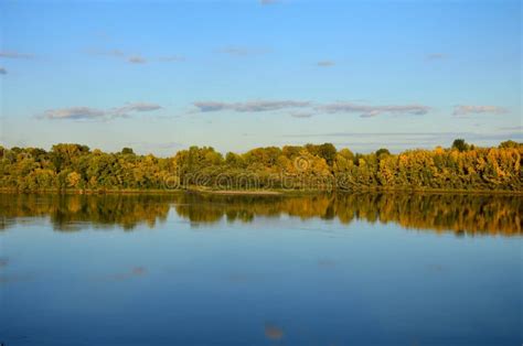 Autumn Trees Are Reflected In The River Stock Photo Image Of Nature