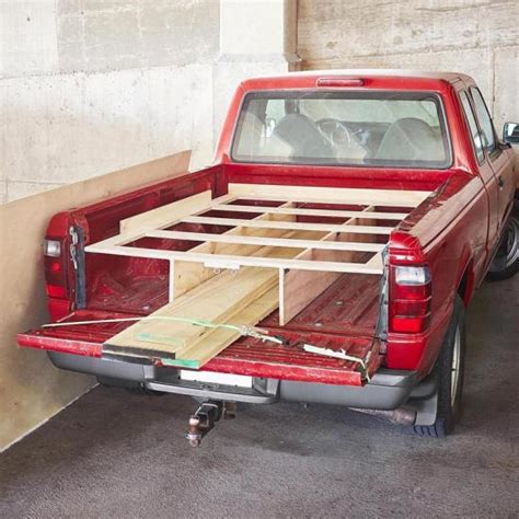 pickup truck sheet goods rack woodworking plan wood magazine
