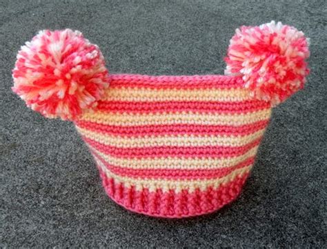 Double Pom Pom Hat Pattern Home Garden And Crochet Patterns And