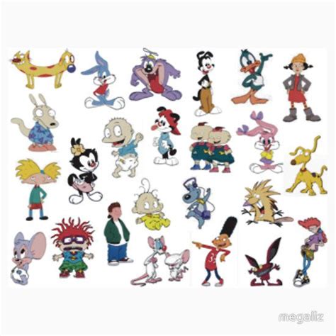 Iconic 1990s Cartoon Characters