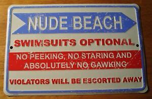 Warning Nude Beach Funny Sign Etsy My XXX Hot Girl