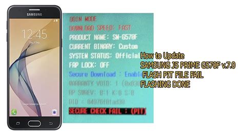 How To Update Samsung J5 Prime G570f V70 Flash Pit File Fail Flashing
