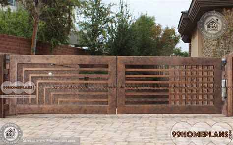 Metal gatezzz, modern metal gate, modern gates and fences, metal entry, gate metal, corrugated metal, metal gate design, main gate design, modern gate. Modern Front Gate Design Ideas with Simple, Stylish and ...