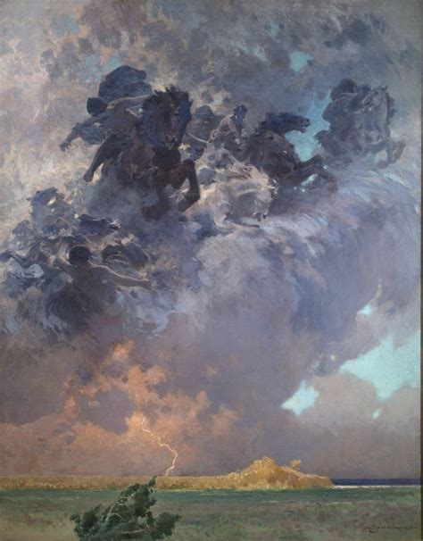 “storm”1925 By Zdzisław Jasiński Polish1863 1932 Oil On Canvas