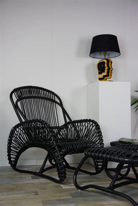 Shop for black brown dining table online at target. Black Rattan Set of Armchair with Ottoman and Side Table ...
