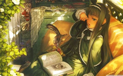 Anime Girl Reading Wallpapers Top Free Anime Girl Reading Backgrounds