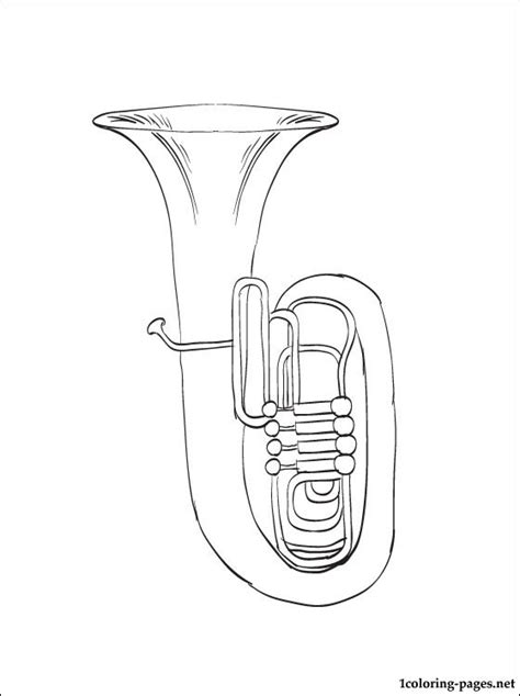 Tuba Coloring Page At Free Printable Colorings Pages