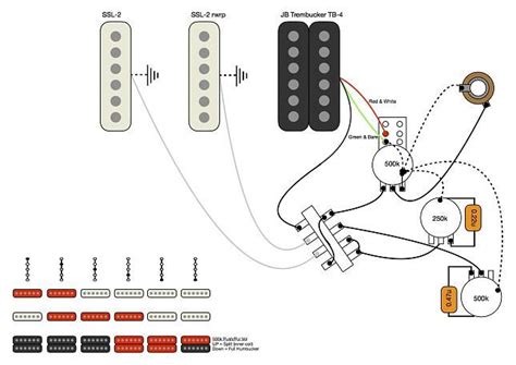 I have one strat that is wired with a seymour duncan jb and texas specials that uses the outside coil in auto split mode with with the middle pickup. Image result for hss coil split wiring diagram | Wire, Diagram, Splits