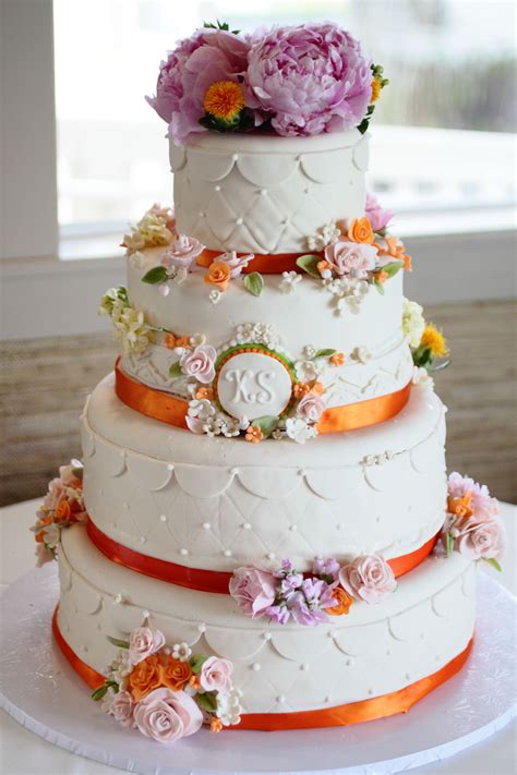 Summer Wedding Cake Summer Wedding Cakes Romantic Wedding Cake