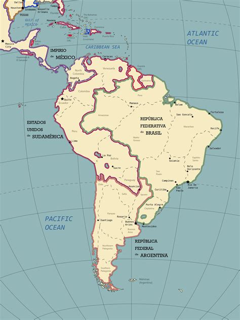 The South American Continent In The Year 1928 By Spartan 127 Alternate