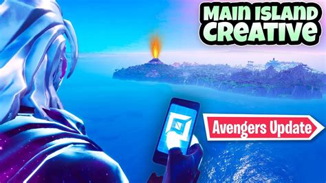 How To Get To Main Island In Creative After Avengers Update Phone
