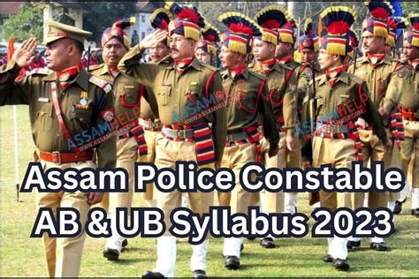 Assam Police Constable Syllabus AB UB Syllabus And Exam Process
