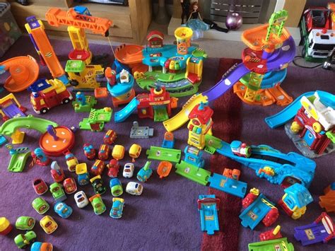 Massive Vtech Toot Toot Drivers Bundle 27 Vehicles Police Fire Train Station Airport And