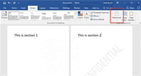 How To Add A Watermark To Documents In Microsoft Word