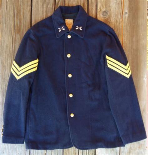 Vintage Us Cavalry Coat Jacket Indian Wars Civil War Wah Maker M