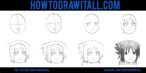How To Draw Sasuke By Howtodrawitall On Deviantart