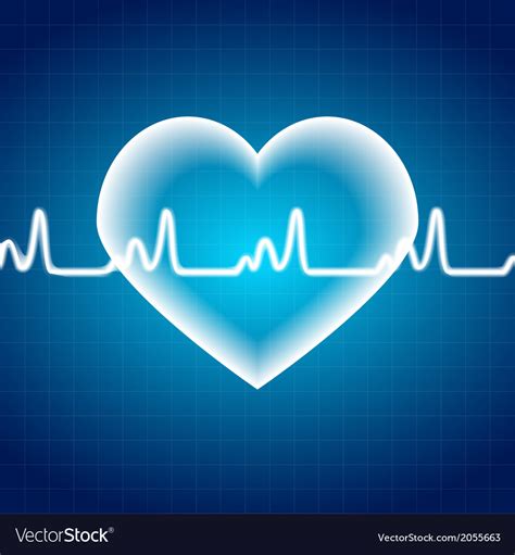 Abstract Heart Pulse Medical Background Royalty Free Vector
