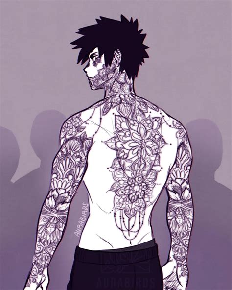 Slightly Different Take On Dabi With Tattoos Instead Of Scars Art By