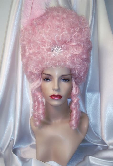 Marie Antoinette Wig Pink Rococo Style Wig Pink Marie Etsy