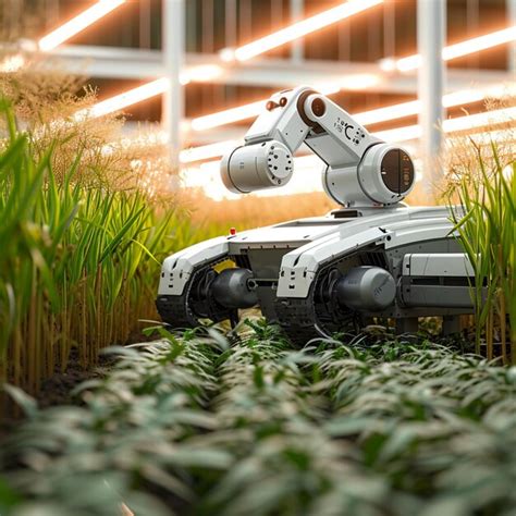 Premium Ai Image Agricultural Innovation Smart Robotic Farmers Embody