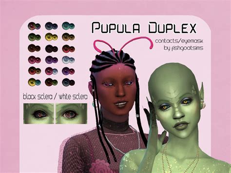 The Sims Resource Pupula Duplex Eyes Black Sclera
