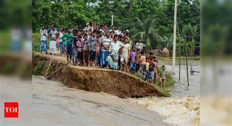Northeast Floods Northeast Floods Toll Mounts To 17 Situation Grim In Assam India News