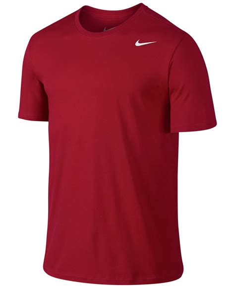 Nike Dri Fit Cotton Short Sleeve 20 T Shirt In Red For Men Lyst