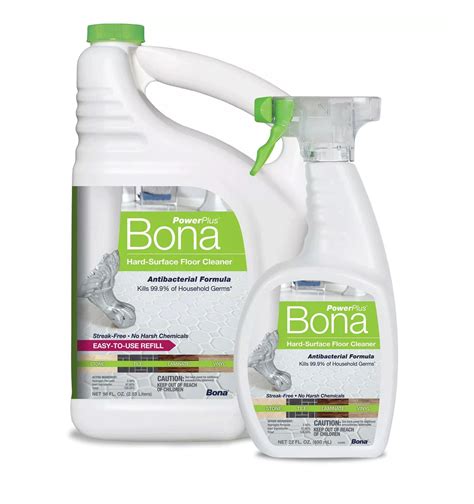 Bona Powerplus Antibacterial Hard Surface Floor Cleaner 96 Oz 22 Oz