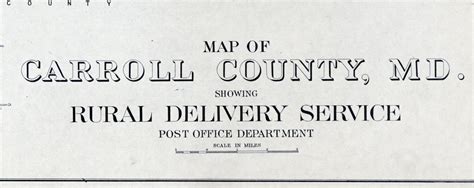 1911 Map Of Carroll County Maryland Etsy