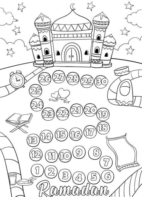 Ramadan Coloring Pages For Kids Islamic Charity People 2 People 786