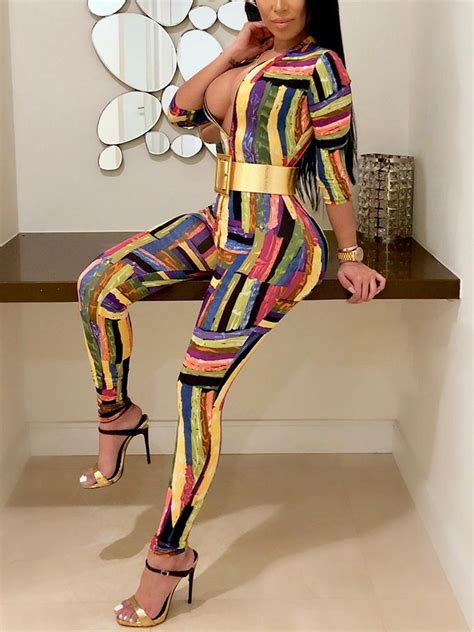 colombian fashion sexy colombiana club party women s jumpsuit front zipper gotita brands