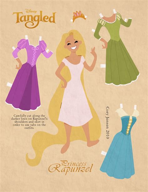 Las Recortables De Veva E Isabel Rapunzel Recortables Disney