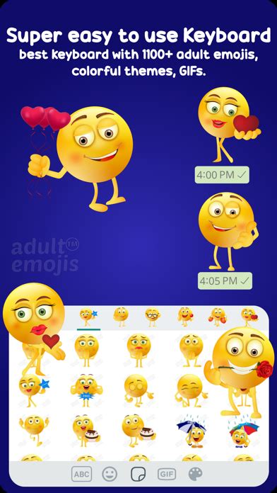 Adult Emoji Keyboard Stickers IPhone App