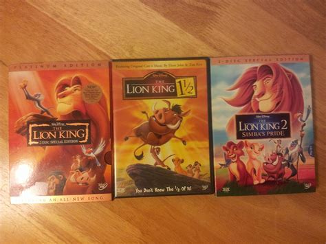 Lion King Dvd Combo Pack Lion King Lion King 2 And Lion King 1 12