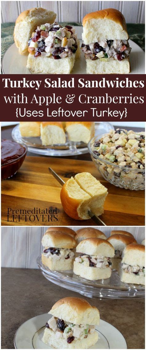 Turkey Salad Sandwiches With Apples And Cranberries Recipe A
