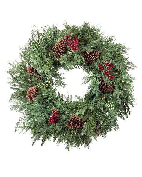 Winter Evergreen Christmas Wreaths And Garlands Balsam Hill