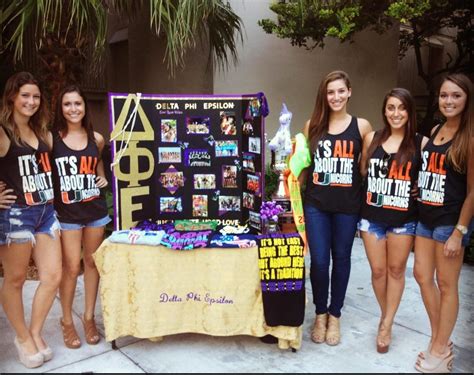 Delta Phi Epsilon Tabling Its Not East Being The Best But Around Here