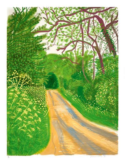David Hockney The Arrival Of Spring In Woldgate East Yorkshire In