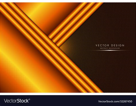 Orange Metallic Background Royalty Free Vector Image