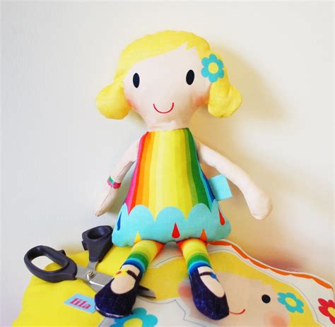 Craft Plush Doll Kit Make Your Own Diy Personalised Rag Doll Etsy Uk