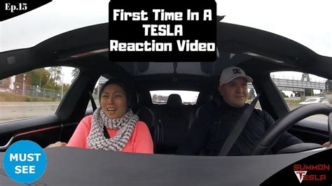 First Ride In A Tesla Great Reactions Ep 13 Youtube