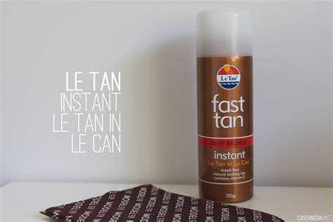 Le Tan Fast Tan Instant Le Tan In Le Can In Deep Bronze Review