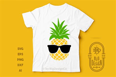 Pineapple SVG + Pineapple with Sunglasses SVG , Pineapple Clipart - Design Shopy | Pineapple ...