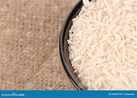 Uncooked Basmati Rice In A Ceramic Bowl Stock Photo Image Of Nature