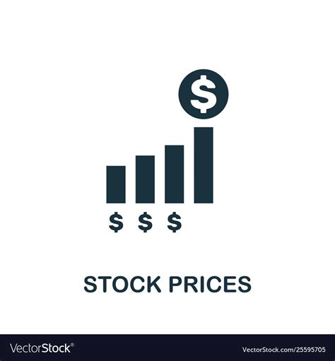 Stock Prices Icon Creative Element Design From Vector Image